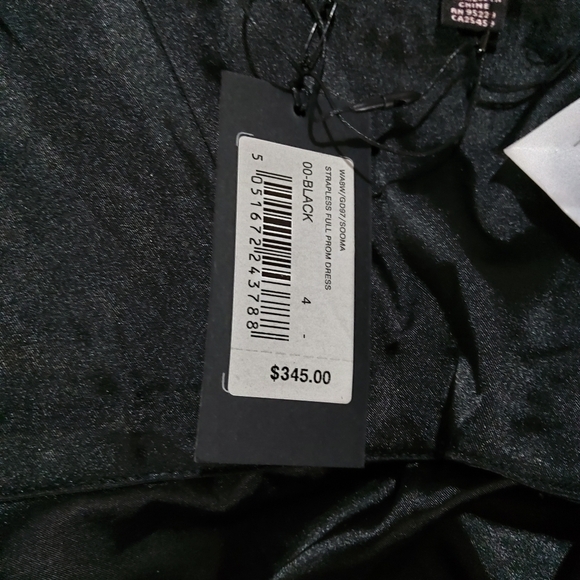 TED BAKER SILK STRAPLESS FIT AND FLARE DRESS SIZE 4 - Picture 9 of 9